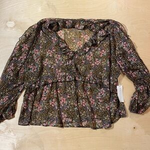 Truth Sheer Long Sleeve Blouse 3X (IF)